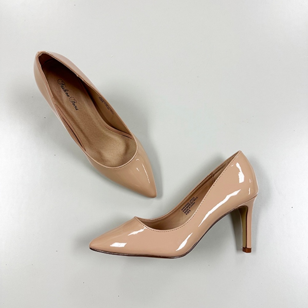Heels from Fashion Focus - 1185-3 Blush Pat